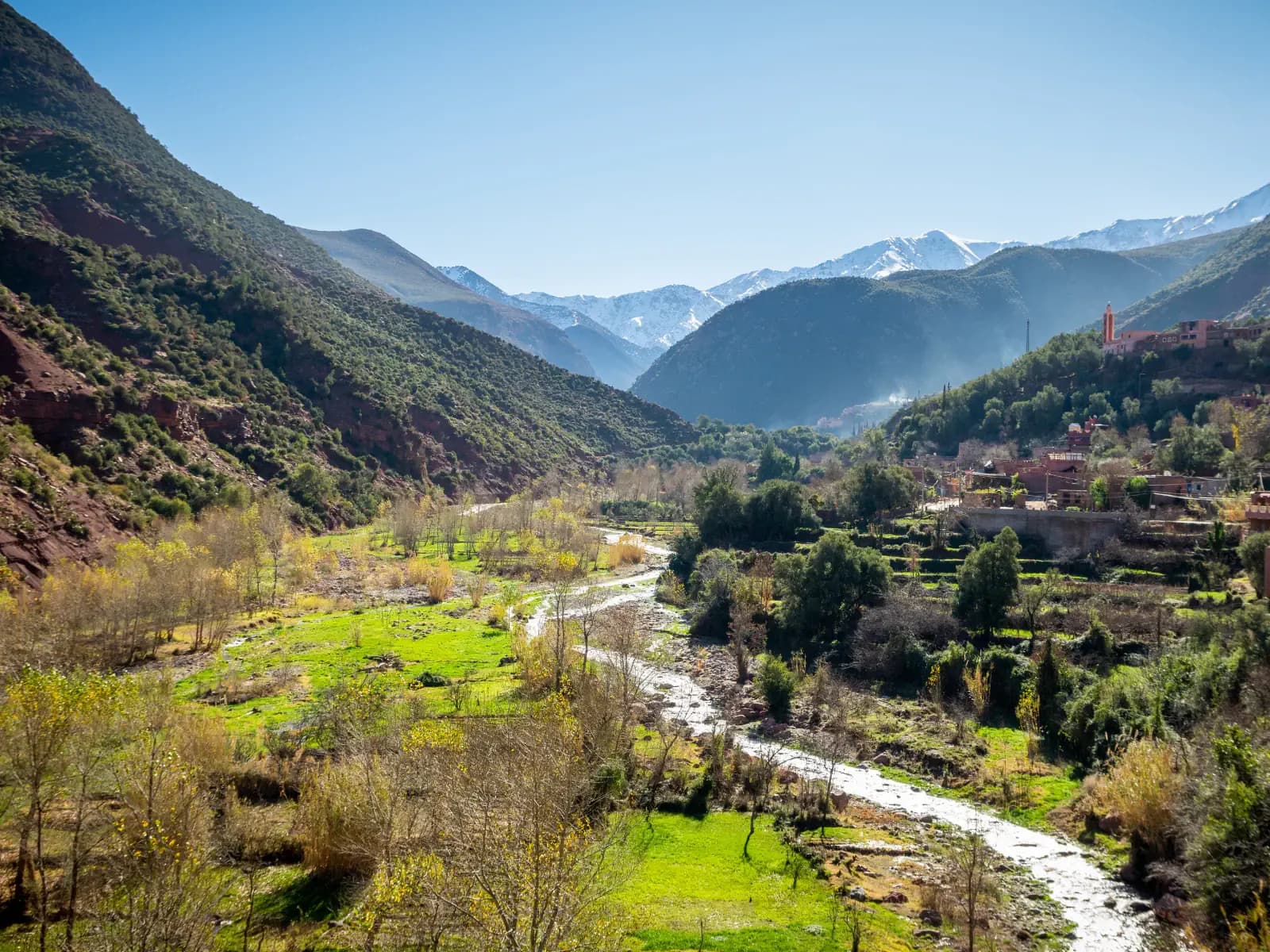 Panoramic view over one of the High Atlas valleys